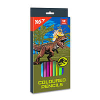 Олівці кольорові Yes Jurassic World хакі 12 кольорів (290722)