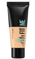 Матирующий тональный крем Maybelline New York Fit Me! Matte + Poreless Foundation 112 Soft Beige, 30 мл