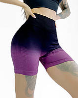 Шорты пуш ап для фитнеса женские LILAFIT фиолетовый градиент L (LFH000010)