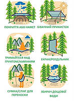 Дощовий плащ 2E Тип 1 зелений (2E-TACTRAINCOV-T1-GN)