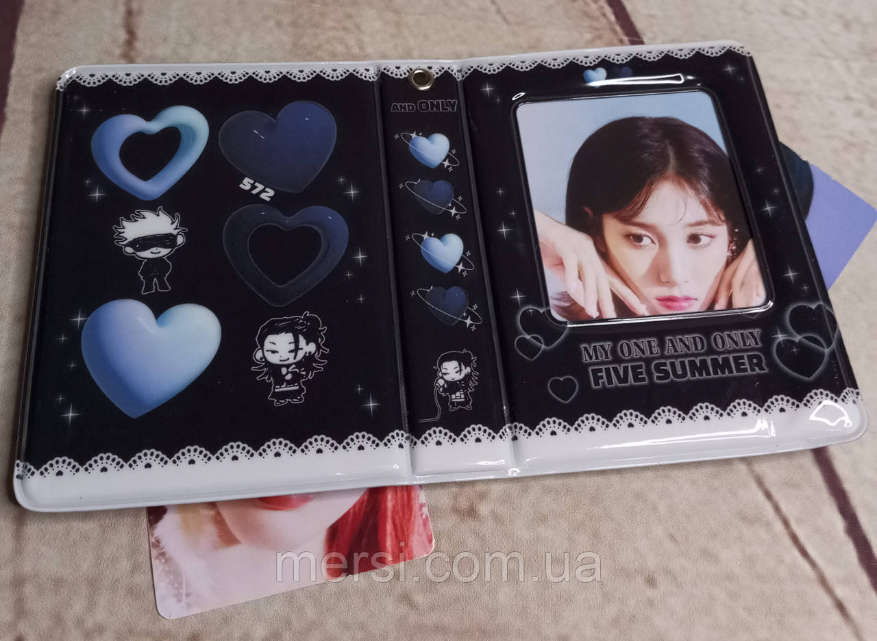 Біндер для фотокарток К-ПОП альбом для карток K-POP lomo card на 40+1 шт №53, фото 1