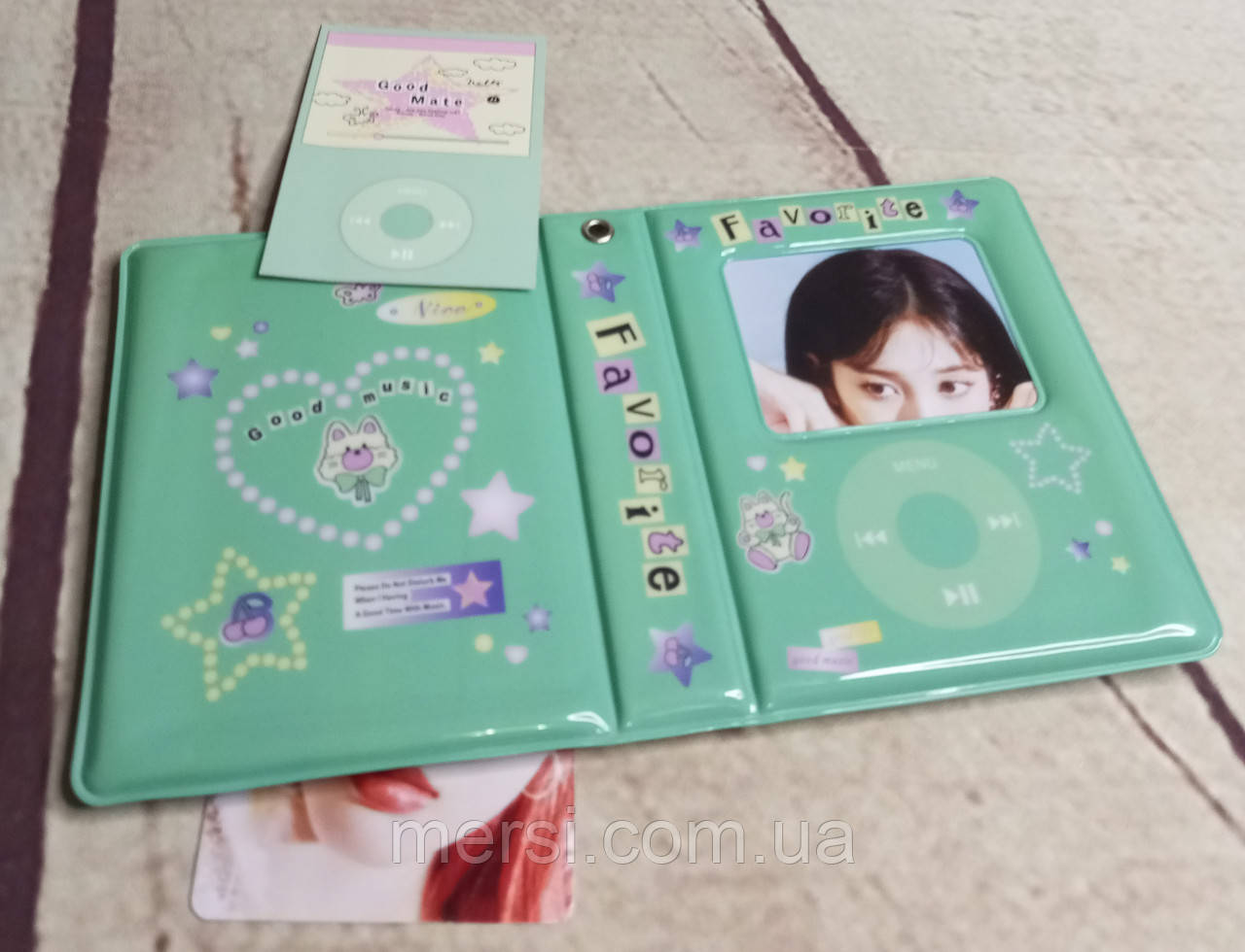Біндер для фотокарток К-ПОП альбом для карток K-POP lomo card на 40+1 шт №54, фото 1