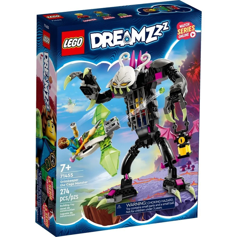 Конструктор LEGO Dreamzzz Гримкіпер монстр з кліткою 274 деталі (71455)