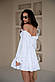 Коротке плаття з мусліну з відкритими плечима та розкльошеною спідницею з оборками (р. 42-46) 66PL5676Q, фото 5