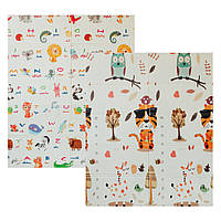 Дитячий двосторонній килимок Poppet Тигреня в лісі та Світ тварин 150х180x1 см (PP020-150)