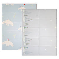 Дитячий двосторонній килимок Poppet Зимова ніч та Птах миру 150х200x1 см (PP024-150H)