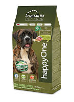 Сухой корм happyOne Premium Adult Dog Light & Senior для пожилых и малоактивных собак с свежим мясом 15 кг