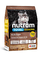 Сухой беззерновой корм Nutram T22 Total Grain-Free для кошек всех жизненных стадий, с курицей и индейкой, 1,13