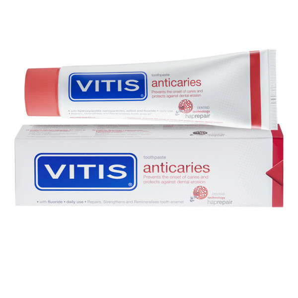 Зубна паста VITIS ANTICARIES 100 мл, вітіс антикарієс захист від карієсу