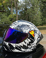 Шлем интеграл, мотошлем, шлем на мотоцикл, скутер, мотошолом, шлем для мотоцикла
