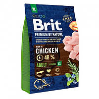 Brit (Чехия) Сухой корм Brit Premium Adult XL 3 kg (для взрослых собак гигантских пород) SX, код: 2732235