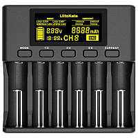 Зарядний пристрій LiitoKala Lii-S6, 6x(Lion/LiFePO4/NiMH/NiCd), Auto Polarity, Display (Lii-S6)
