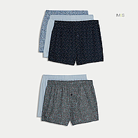 Woven Boxers - M&S ( Мужские семейные трусы) хлопок