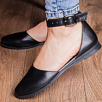 Туфли женские Fashion Berry 90058 левый 38 размер, правый 39 см Черный (уценка) высокое качество