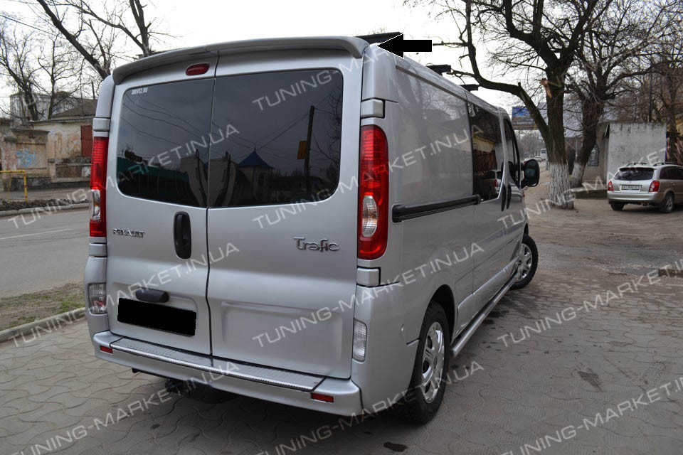 Спойлер для Renault Trafic (Две двери), Козырек Рено Трафик тюнинг - фото 3 - id-p2193856738