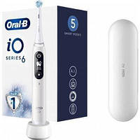 Электрическая зубная щетка Braun Oral-B iO Series 6 iOM6-1A6-1K-White белая высокое качество