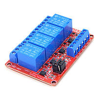Реле модуль 4-канальный (низкий/высокий уровень) - 5 В Arduino