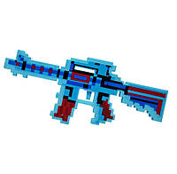 Детский игрушечный автомат Майнкрафт Minecraft светозвуковые эффекты Синий