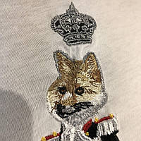 Футболка Dolce & Gabbana With Designer Patches King Wolf White Отличное качество