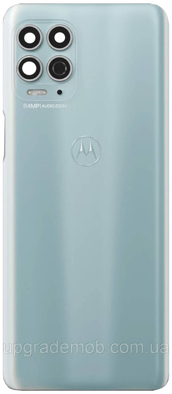Задня кришка Motorola XT2125 Moto G100 блакитна Iridescent Sky оригінал + скло камери, фото 1