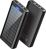 Powerbank зовнішній акумулятор 26800 мАг портативний зарядний пристрій з 2 USB-портами та ліхтариками