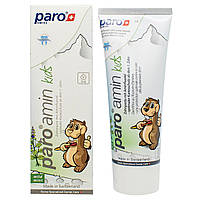 Детская зубная паста на основе аминофторида 500 ppm 75 мл paro amin kids Esro AG паро амин кидс от 0 до 6 лет