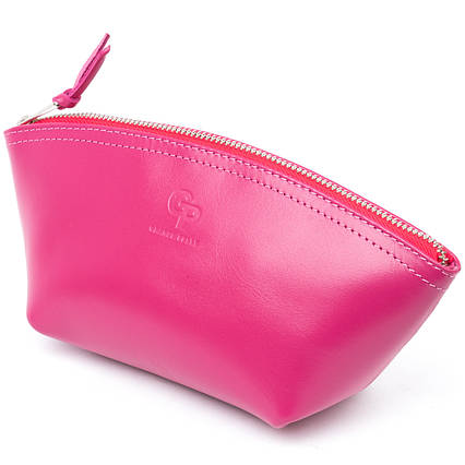 Жіноча косметичка зі шкіри Amelin GRANDE PELLE 11301 Фуксія, фото 1