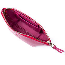 Жіноча косметичка зі шкіри Amelin GRANDE PELLE 11301 Фуксія, фото 3