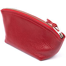 Жіноча косметичка зі шкіри Amelin GRANDE PELLE 11303 Червона, фото 2