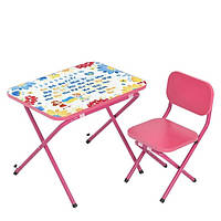 Столик для рисования Bambi M-4910-8 2 предмета розовый высокое качество