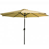 Зонтик садовый регулируемый с наклоном бежевый Bonro (Бонро) B-016 3 метра, 8 спиц (42400507)
