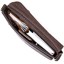 Шкіряна чоловіча сумка GRANDE PELLE 11430 Коричневий, фото 5