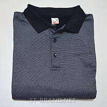 4xl-7xl. Чоловіча кофта великого розміру (батал) з довгим рукавом та застібкою на ґудзиках - сіра, фото 3