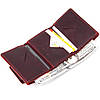 Матове вінтажне портмоне GRANDE PELLE 11454 Бордовий, фото 7