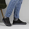 Кросівки чоловічі чорні з прошитою підошвою, фото 3