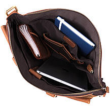 Стильний портфель у вінтажному стилі з натуральної шкіри Vintage 22673 Коричневий, фото 4