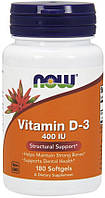 Витамин D-3 Now Vitamin D-3 400 IU 180 caps XN, код: 8065703