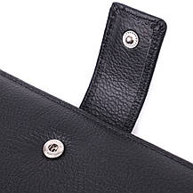 Надійний жіночий гаманець з натуральної шкіри ST Leather 22548 Чорний, фото 5