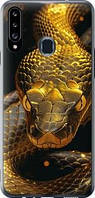 Чехол на Samsung Galaxy A20s A207F Golden snake "6072u-1775-71002"