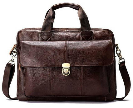 Сумка чоловіча шкіряна горизонтального типу Vintage 14798 Коричнева, фото 1