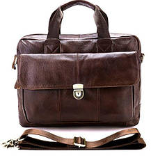 Сумка чоловіча шкіряна горизонтального типу Vintage 14798 Коричнева, фото 2