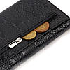 Фактурне жіноче лаковане портмоне з натуральної шкіри з тисненням під змію CANPELLINI 21700 Чорне, фото 7