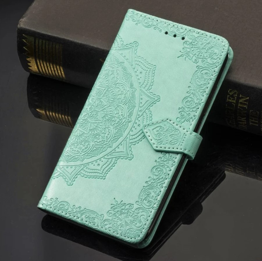 Чохол книжка для Xiaomi Redmi Note 15 Pro 4G з візитницею Бірюзовий