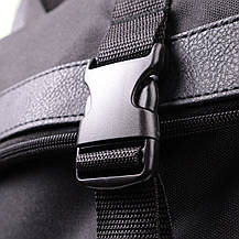 Рюкзак для ноутбука із вставками еко-шкіри FABRA 22582 Чорний, фото 5