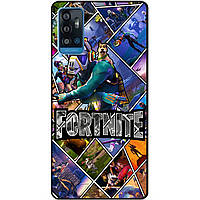 Силіконовий чохол бампер для ZTE Blade A71 з картинкою Фортнайт Fortnite