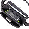 Зручна чоловіча сумка на плече з якісного поліестеру FABRA 22577 Чорний, фото 8
