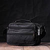 Зручна чоловіча сумка на плече з якісного поліестеру FABRA 22577 Чорний, фото 10
