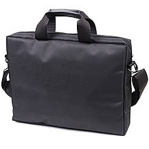 Практична ділова сумка з якісного поліестеру FABRA 22585 Чорний, фото 4