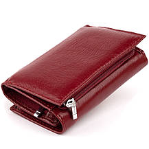 Горизонтальне портмоне зі шкіри жіноче на магніті ST Leather 19333 Бордове, фото 2
