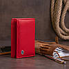 Горизонтальне портмоне зі шкіри жіноче на магніті ST Leather 19335 Червоне, фото 10